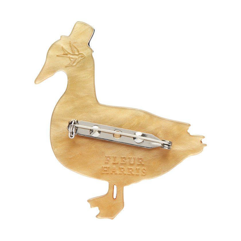 Well - Dressed Duck Brooch - Rockamilly - Jewellery - Vintage