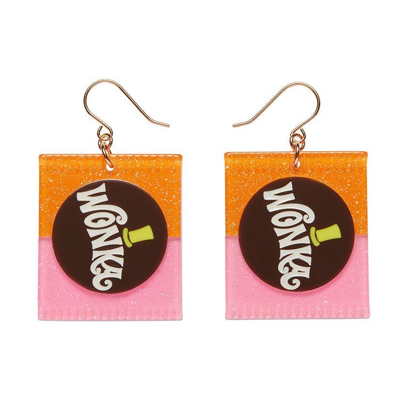 Willy Wonka Bar Drop Earrings - Rockamilly - Jewellery - Vintage