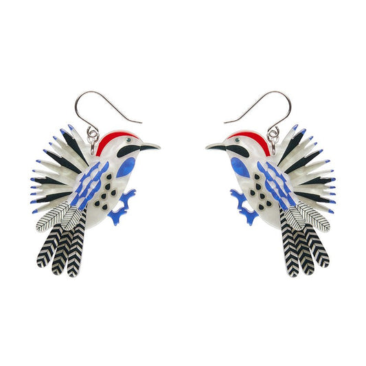 Wondrous Woodpecker Drop Earrings - Rockamilly - Jewellery - Vintage