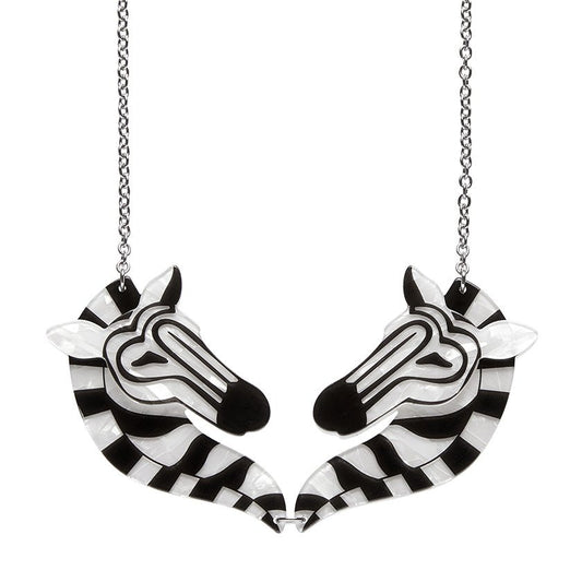 Zelda The Zany Zebra Necklace - Rockamilly-Jewellery-Vintage