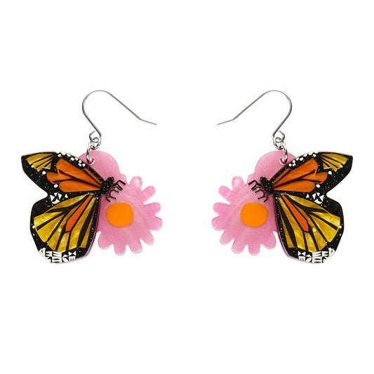 A Butterfly Named Flutter Drop Earrings - Rockamilly-Jewellery-Vintage