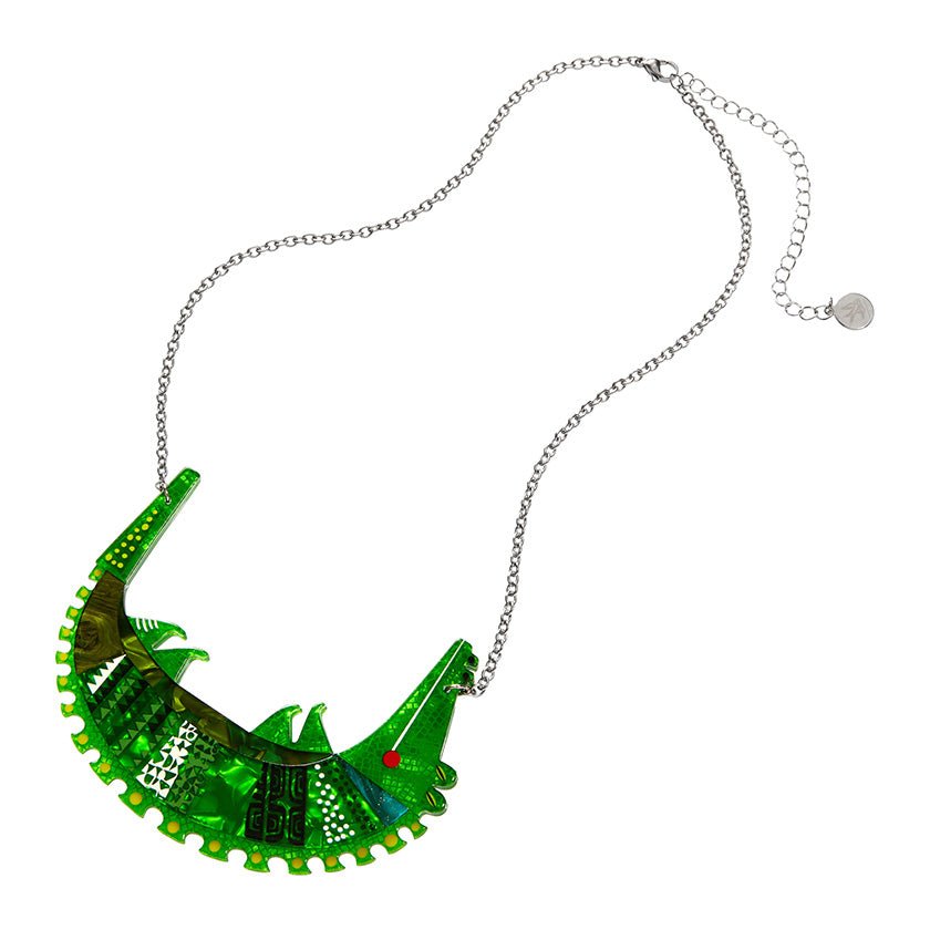 A Crocodile Named Growl Necklace - Rockamilly-Jewellery-Vintage