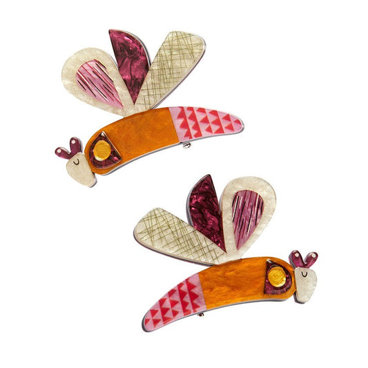 A Dragonfly Named Buzz Hair Clips Set - Rockamilly-Jewellery-Vintage