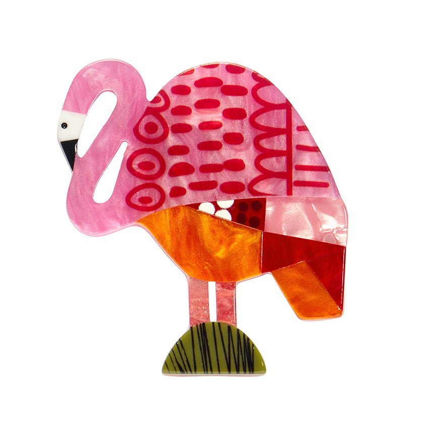 A Flamingo Named Honk Brooch - Rockamilly-Jewellery-Vintage