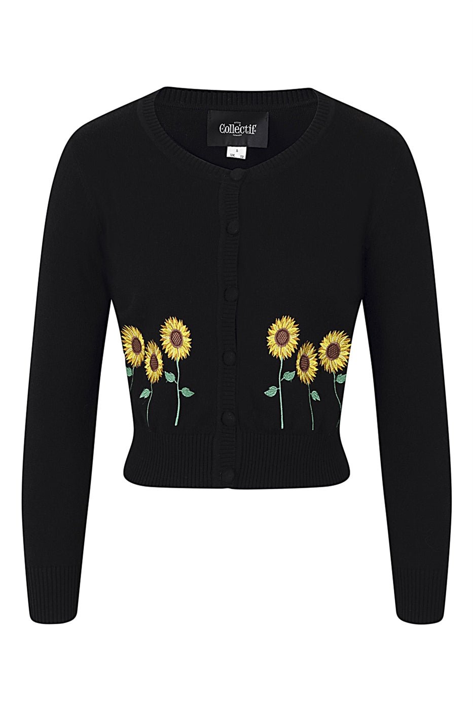 Abigail Sunflower Cardigan - Rockamilly-Jumpers & Cardigans-Vintage