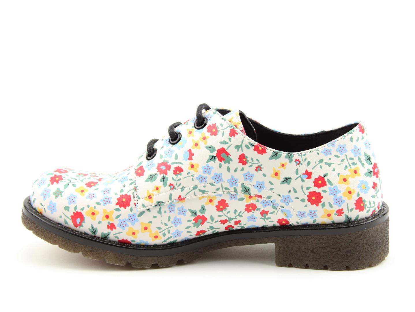 Angel2 White Floral - Rockamilly-Shoes-Vintage