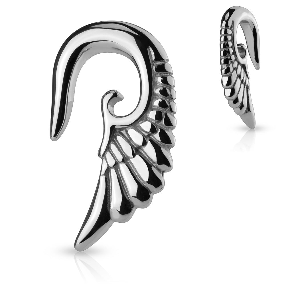 Angelic Wing Hanging 316L Surgical Steel Taper - Rockamilly--Vintage