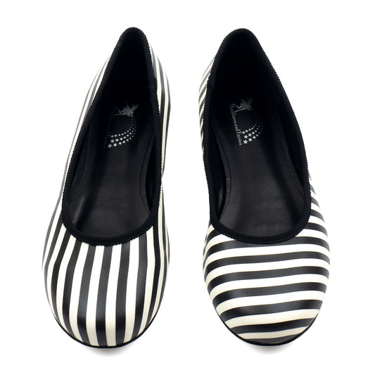Ballet Flats - Zebra - Rockamilly-Shoes-Vintage