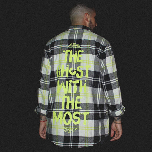 Beetlejuice Flannel - Rockamilly-Tops-Vintage