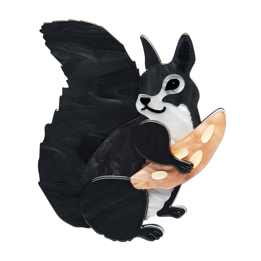 Bellisimo Black Squirrel Brooch - Rockamilly-Jewellery-Vintage