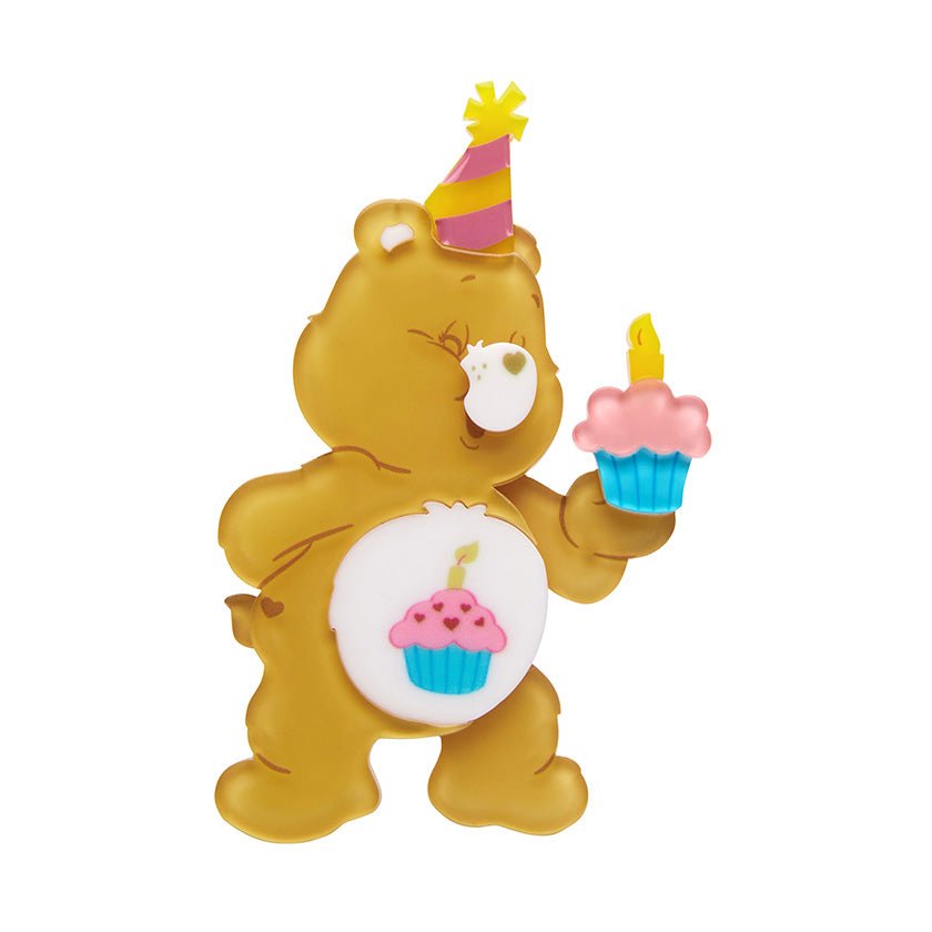 Birthday Bear's Cake Brooch - Rockamilly-Jewellery-Vintage