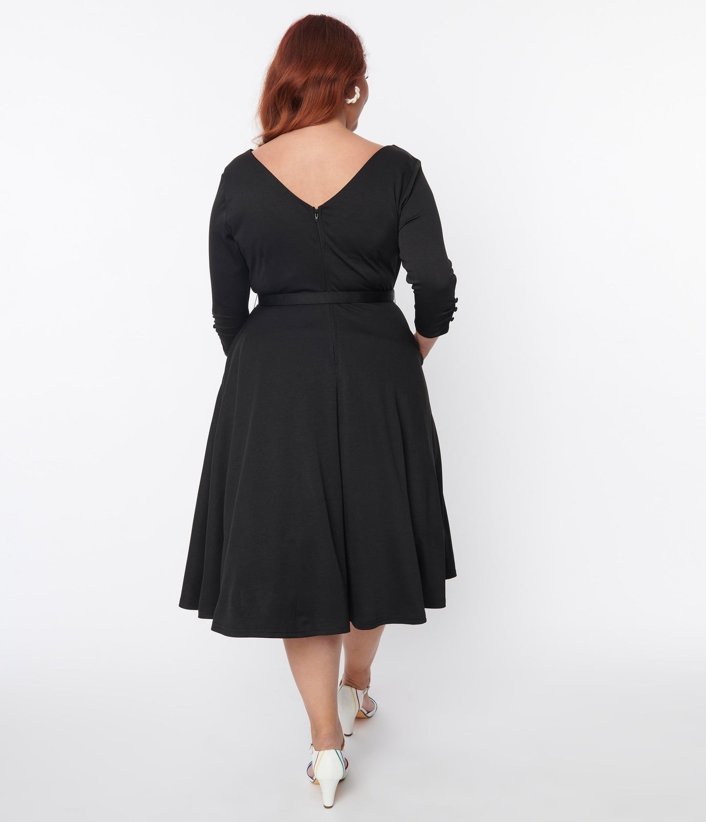 Black Devon Swing Dress - Rockamilly-Dresses-Vintage