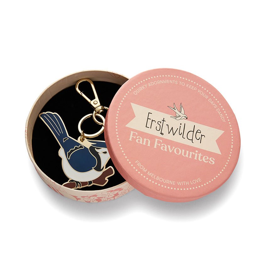 Blue Jay Way Key Ring - Rockamilly-Jewellery-Vintage