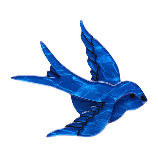Bluebird of Happiness Brooch - Rockamilly-Jewellery-Vintage