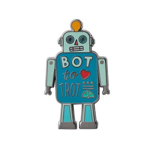 Bot To Trot Enamel Pin - Rockamilly-Jewellery-Vintage