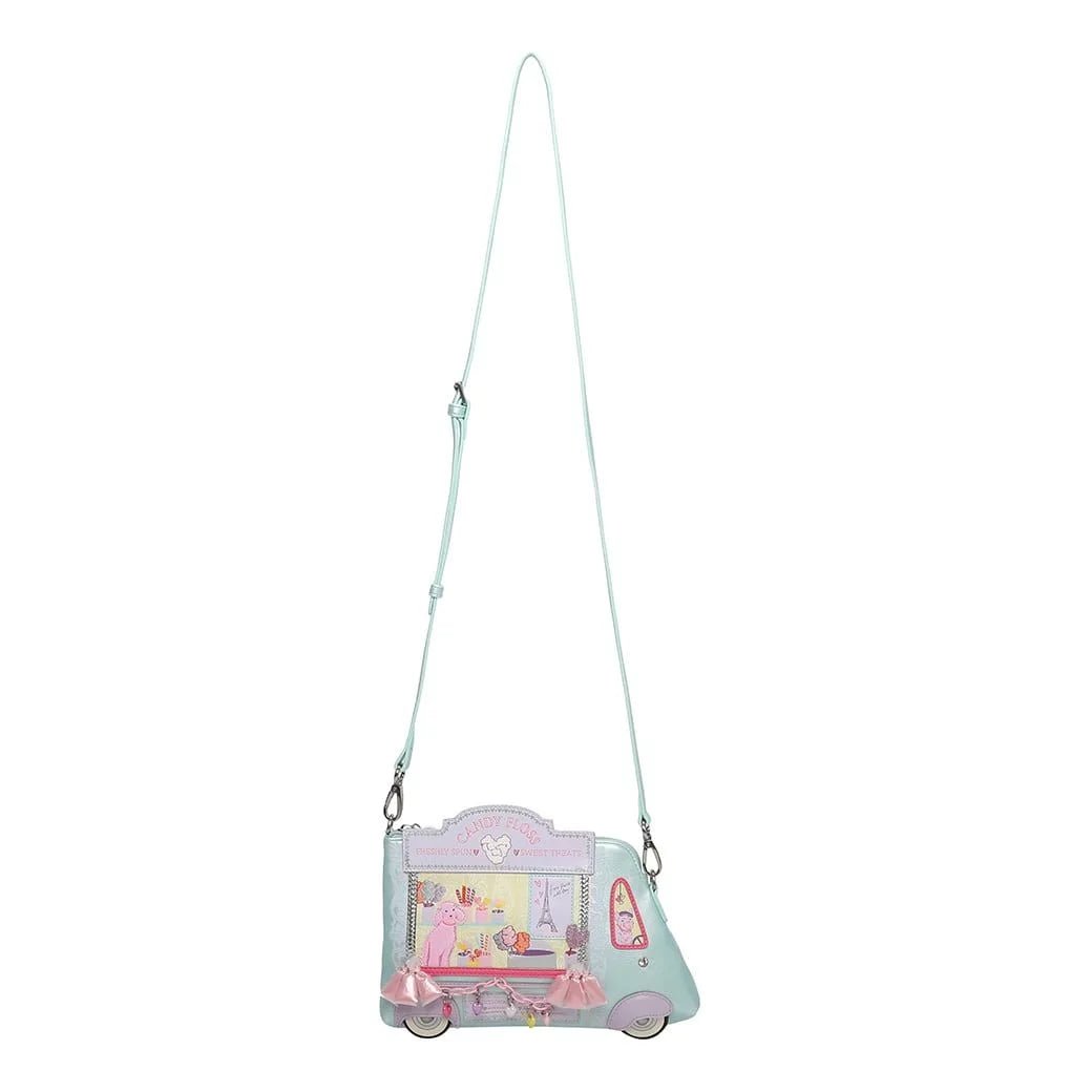 Candy Floss Cart Pouch Bag - Rockamilly-Bags & Purses-Vintage