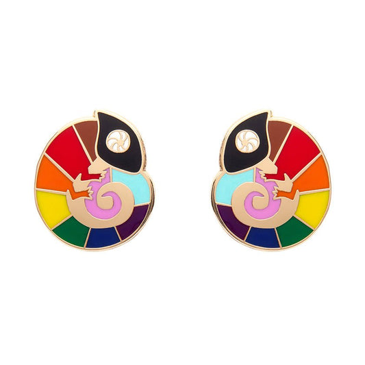 Carmels Colourful Enamel Stud Earrings - Rockamilly-Jewellery-Vintage