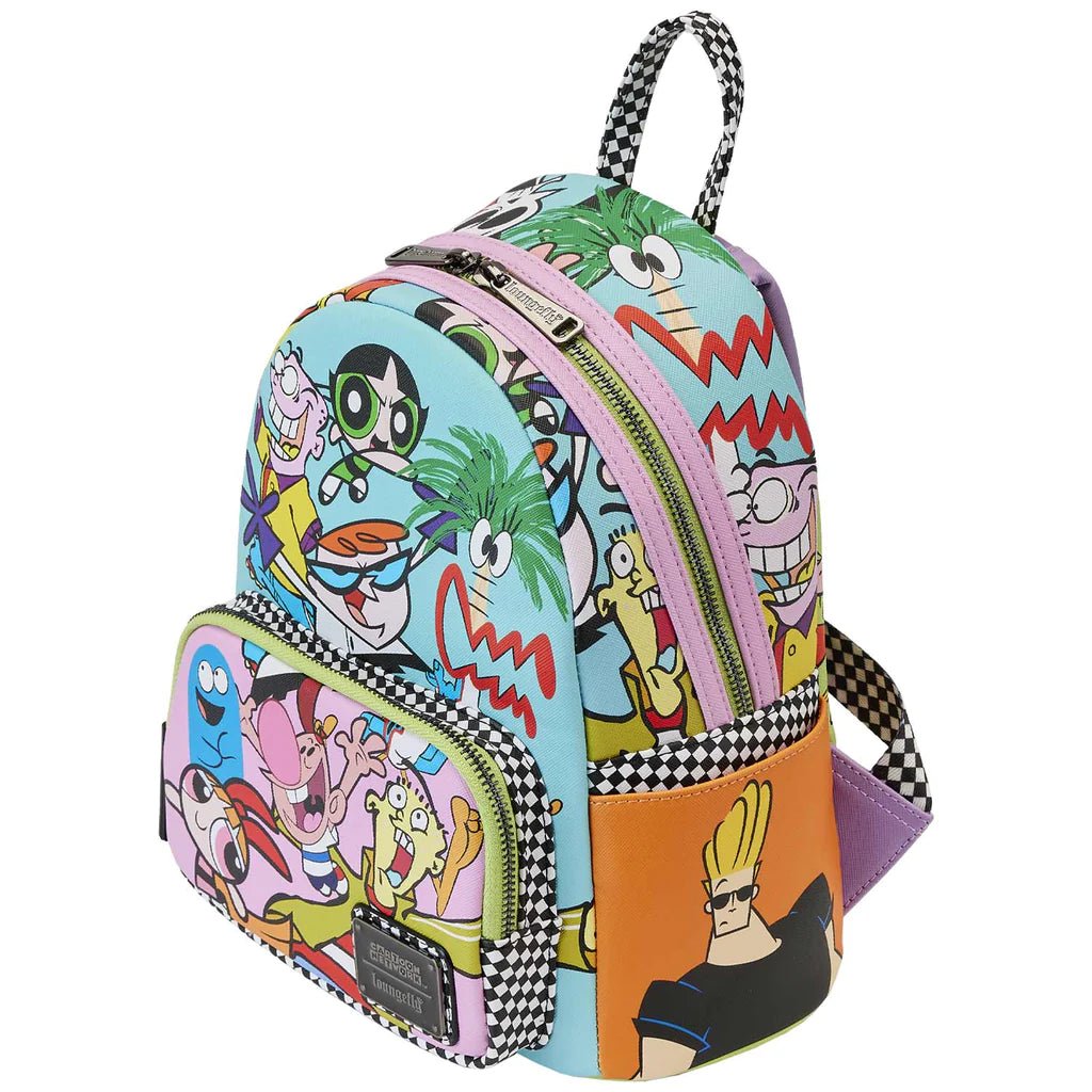 Cartoon Network Retro Collage Mini Backpack - Rockamilly-Bags & Purses-Vintage