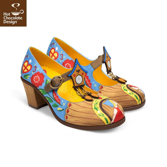 Chocolaticas® Cuckoo Mid Heels - Rockamilly-Shoes-Vintage