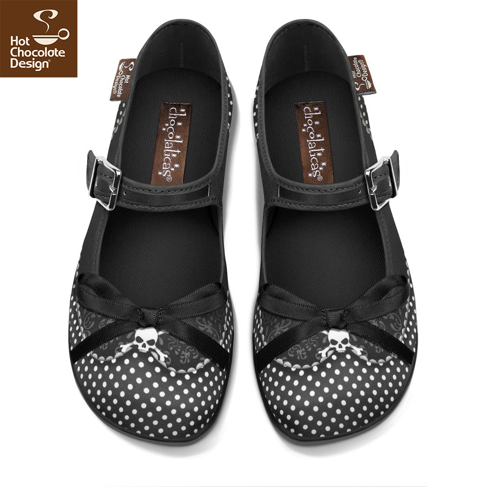Chocolaticas® Dolores Mary Jane Flats - Rockamilly-Shoes-Vintage