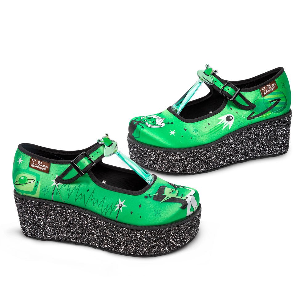 Chocolaticas® E.T Gals Mary Jane Platform - Rockamilly-Shoes-Vintage