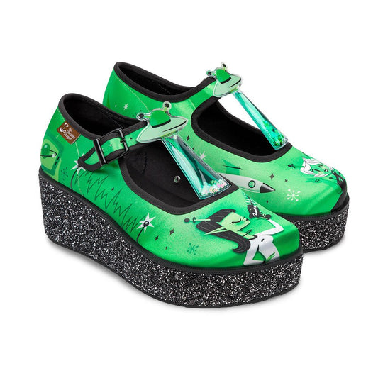 Chocolaticas® E.T Gals Mary Jane Platform - Rockamilly-Shoes-Vintage