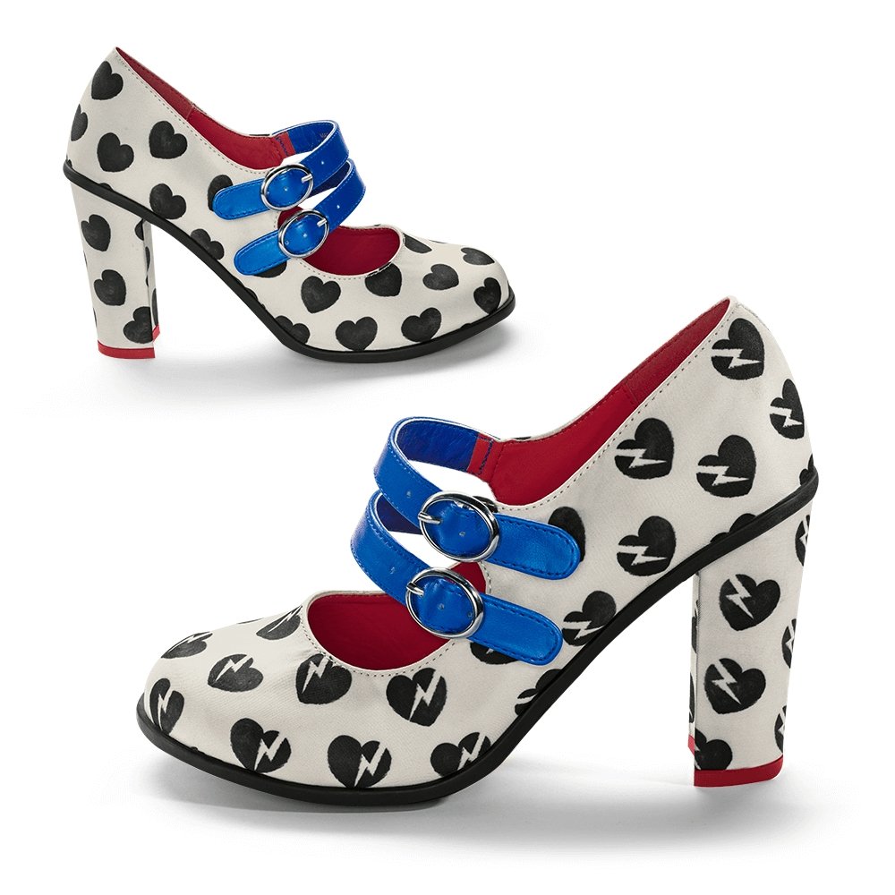 Chocolaticas® He Loves Me, He Loves Me Not High Heels - Rockamilly-Shoes-Vintage