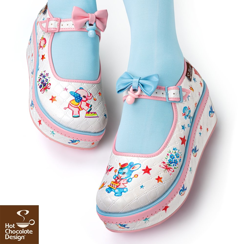 Chocolaticas® Kitschy Blanket Mary Jane Platform - Rockamilly-Shoes-Vintage