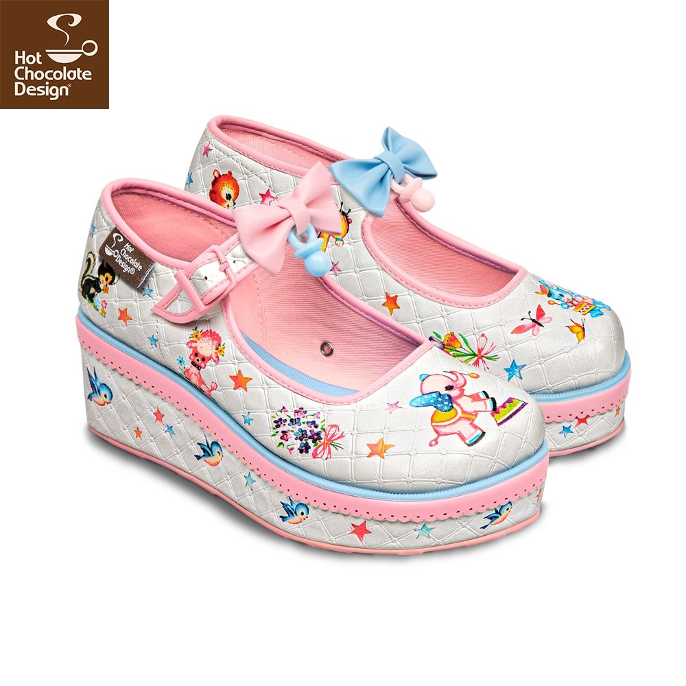 Chocolaticas® Kitschy Blanket Mary Jane Platform - Rockamilly-Shoes-Vintage