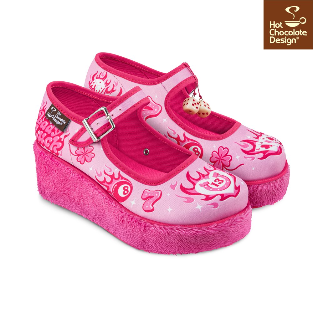 Chocolaticas® Lady Luck Mary Jane Platform - Rockamilly-Shoes-Vintage