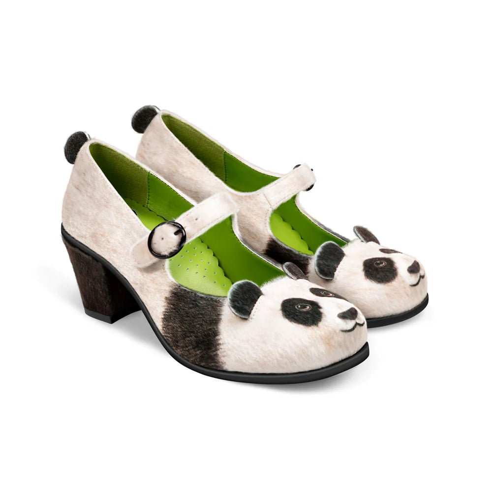 Chocolaticas® Panda Mid Heels - Rockamilly-Shoes-Vintage