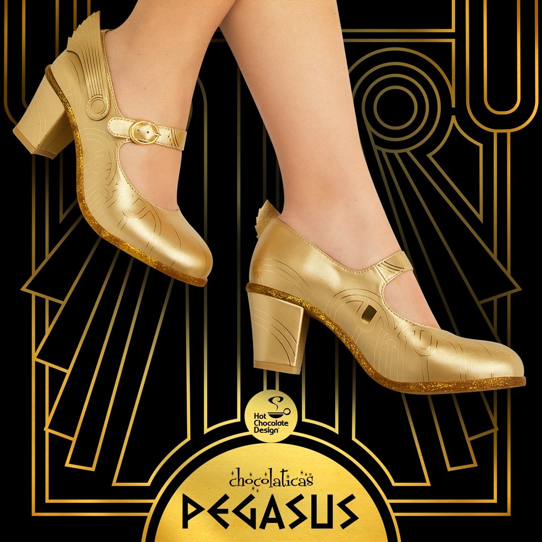 Chocolaticas® Pegasus Mid Heels - Rockamilly-Shoes-Vintage