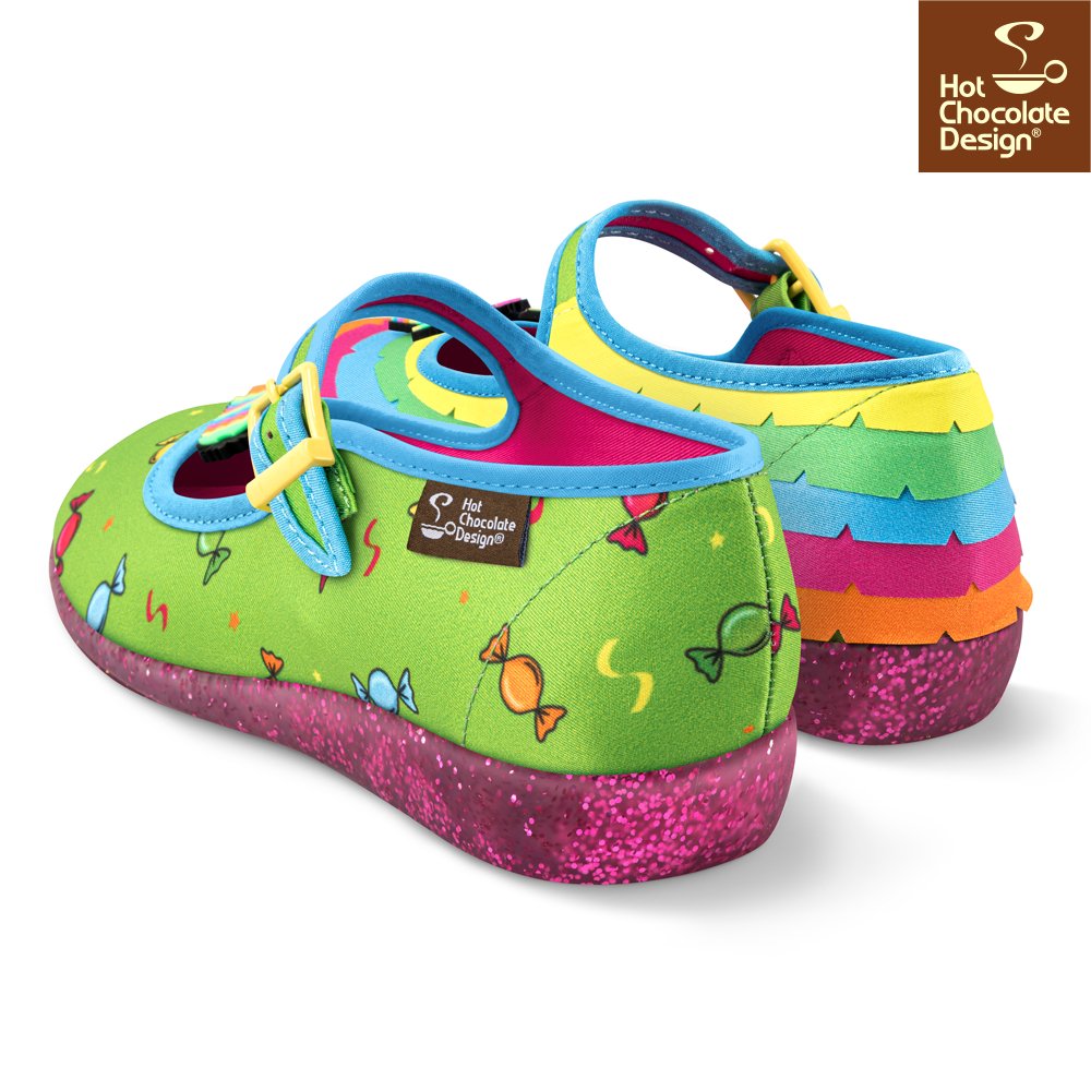 Chocolaticas® Piñata Mary Jane Flats - Rockamilly-Shoes-Vintage