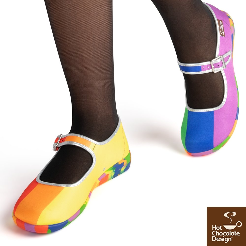 Chocolaticas® Pride Mary Jane Flats - Rockamilly-Shoes-Vintage
