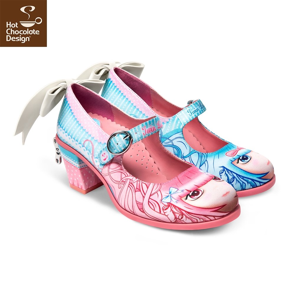 Chocolaticas® Twin Lolita Mid Heels - Rockamilly-Shoes-Vintage
