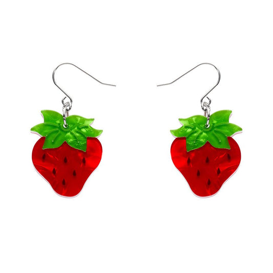 Darling Strawberry Drop Earrings - Rockamilly-Jewellery-Vintage