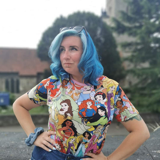 Disney Princess AOP Tee - Rockamilly-Tops-Vintage