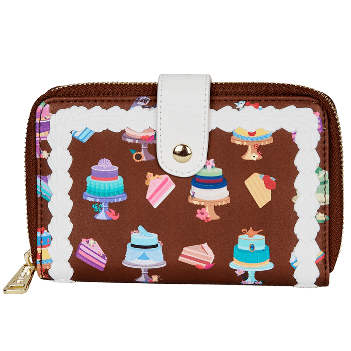 Disney Princess Cakes Zip Around Wallet - Rockamilly-Bags & Purses-Vintage
