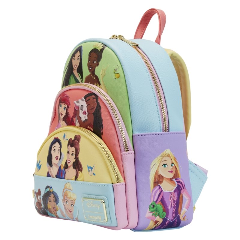 Disney Princess Collage Triple Pocket Mini Backpack - Rockamilly-Bags & Purses-Vintage