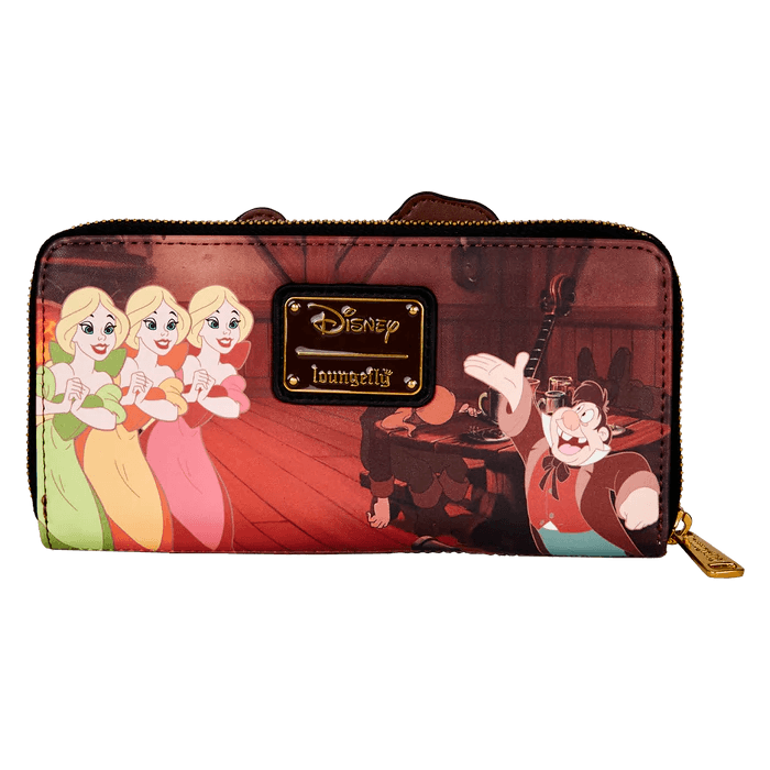 Disney Villains Scene - Gaston Zip Around Wallet - Rockamilly-Bags & Purses-Vintage