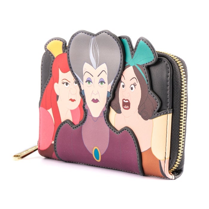 Evil Stepmother And Stepsisters - Disney Villains Zip Around Wallet - Rockamilly-Bags & Purses-Vintage