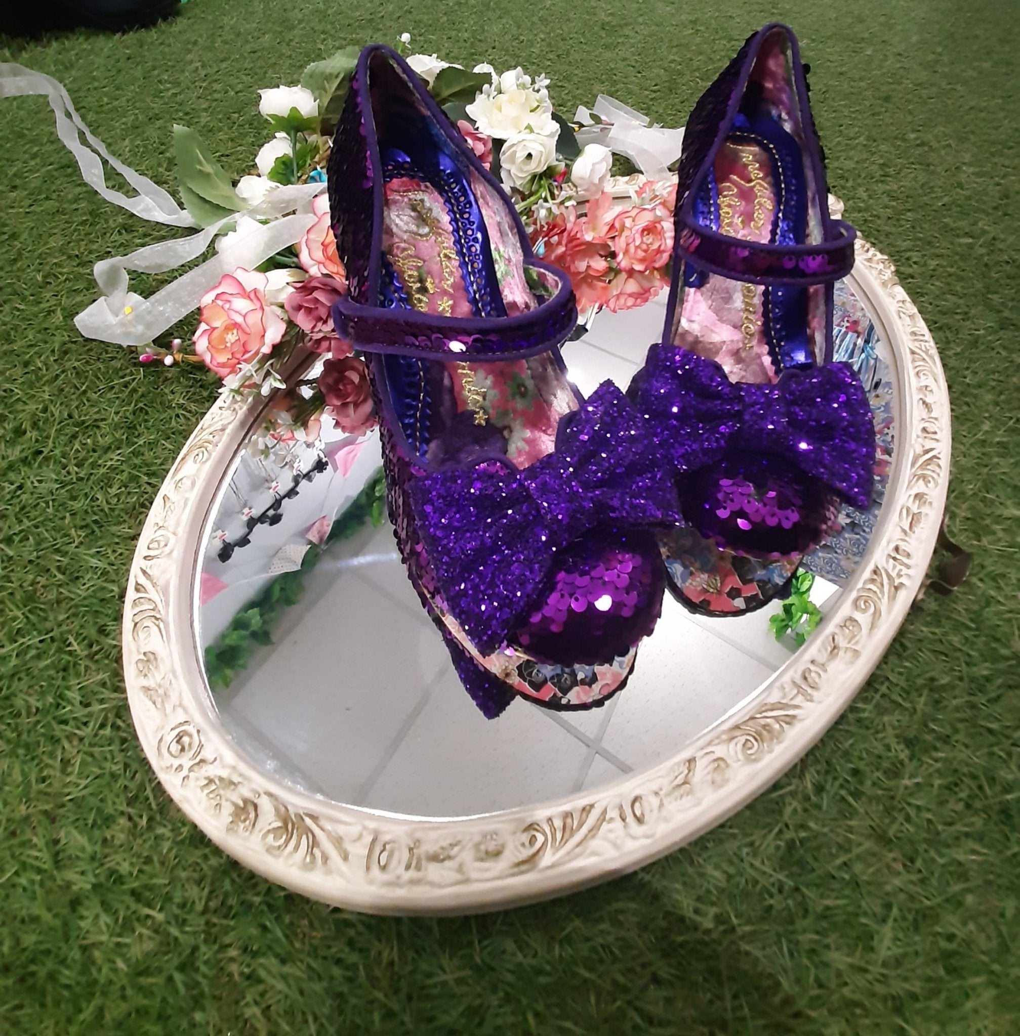 Irregular choice sale purple shoes