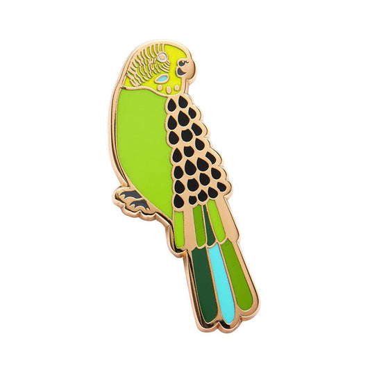 Flossie the Budgie Enamel Pin - Rockamilly-Jewellery-Vintage