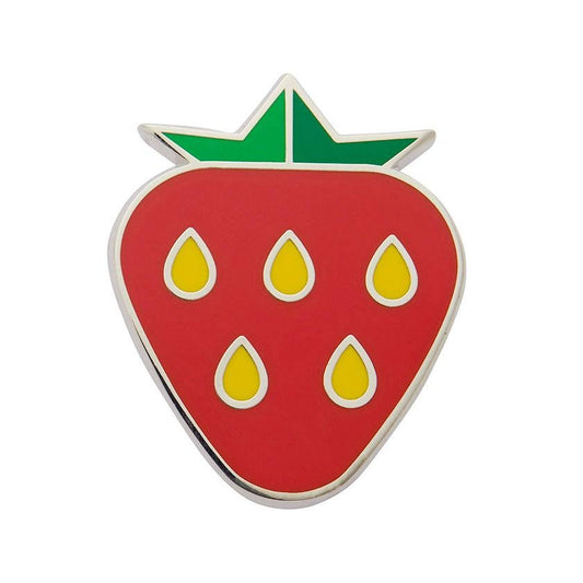 Fruit Salad Strawberry Enamel Pin - Rockamilly-Jewellery-Vintage