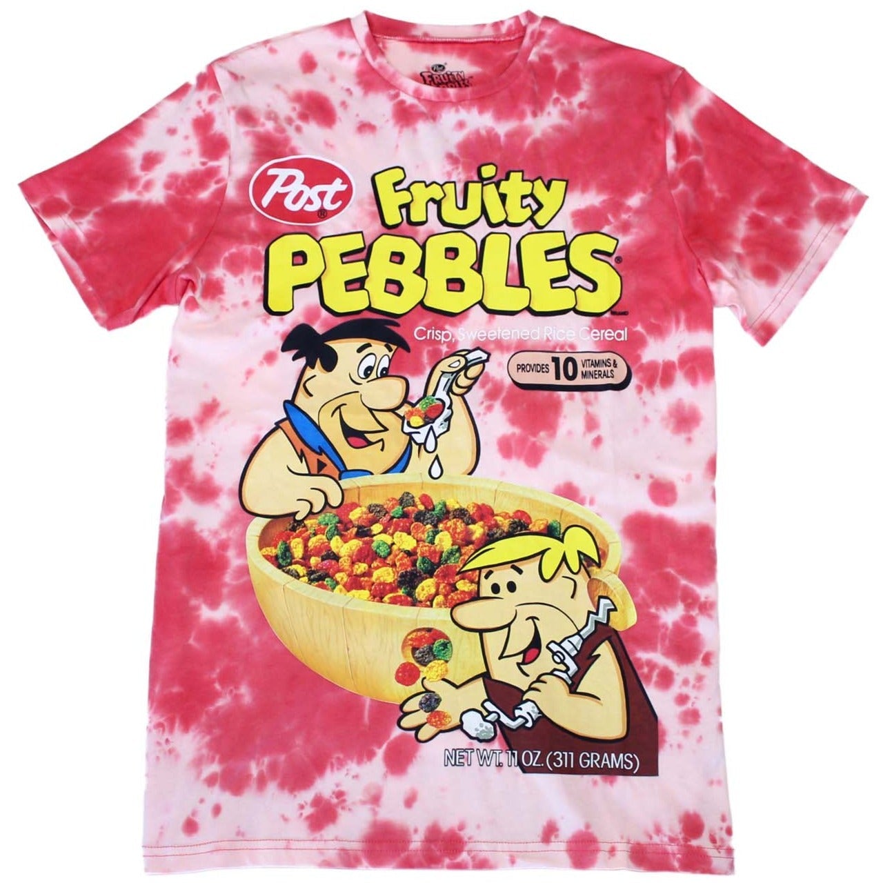 Fruity Pebbles Tie-Dye T-Shirt - Rockamilly-Tops-Vintage