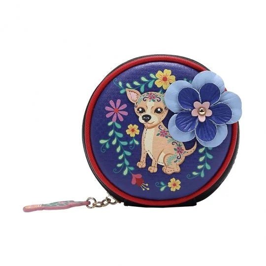 Gardens of the World Mexico Round Coin Purse - Rockamilly-Bags & Purses-Vintage