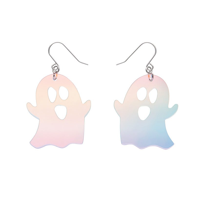 Glitter Ghost Drop Earrings - Irridescent - Rockamilly-Jewellery-Vintage