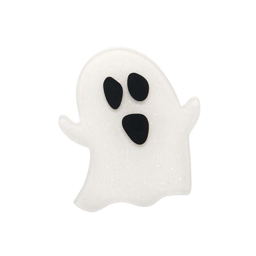 Glitter Ghost Mini Brooch - Rockamilly-Jewellery-Vintage