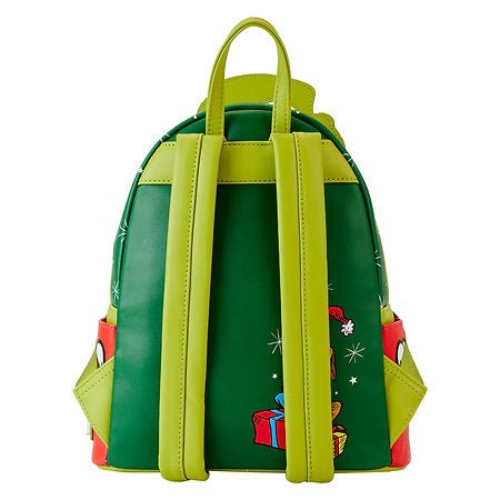 Grinch Santa Cosplay Mini Backpack - Rockamilly-Bags & Purses-Vintage