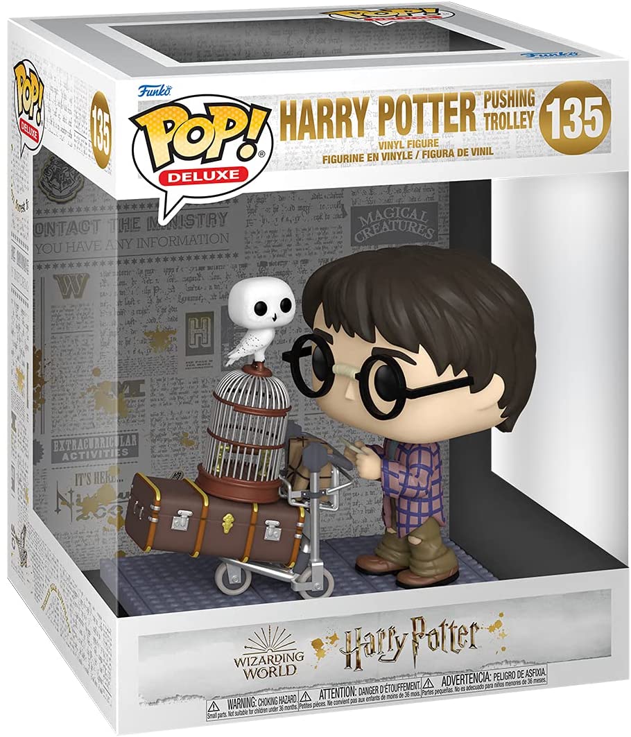 Harry Potter Anniversary - Harry Pushing Trolley POP Deluxe #135 - Rockamilly-POP-Vintage